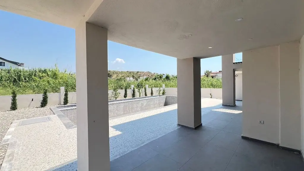 Shaded terrace